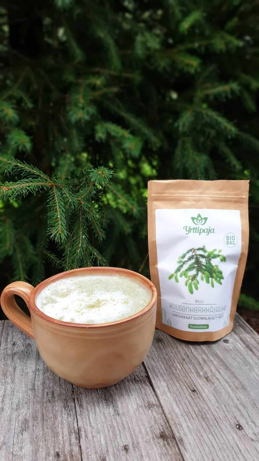 Spruce sprout latte