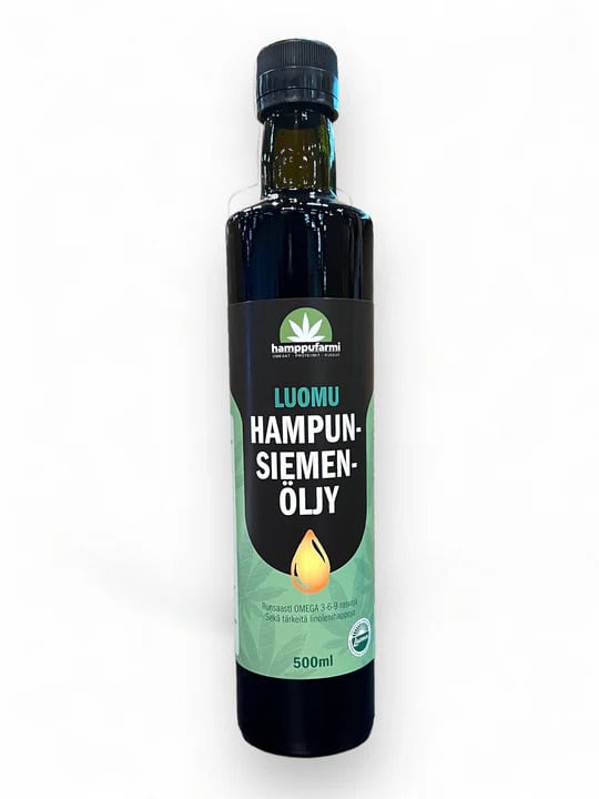 Hamppufarmi Luomu Hampunsiemenöljy 500ml