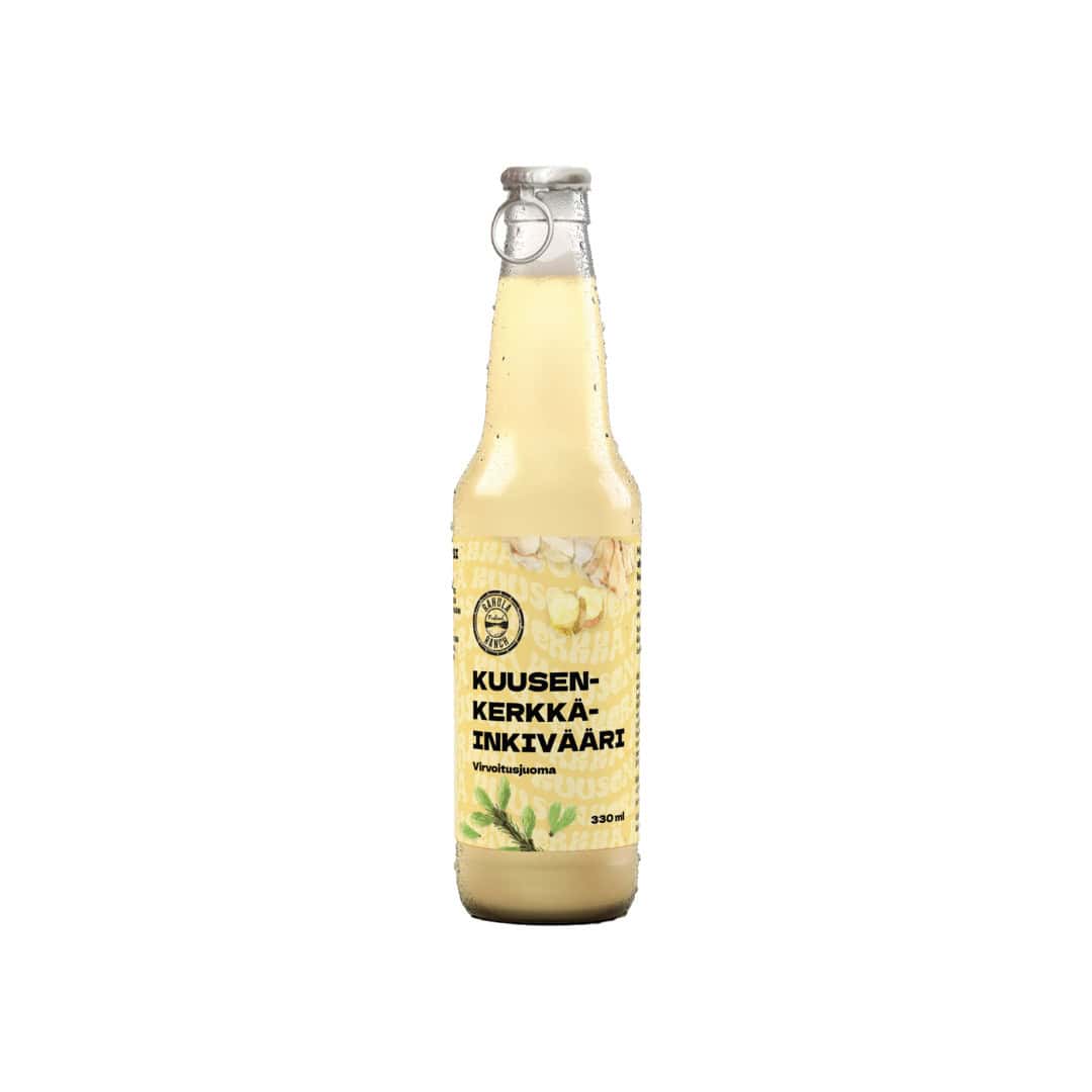 Rahula Ranch Virvoitusjuoma Kuusenkerkkä-inkivääri 330ml