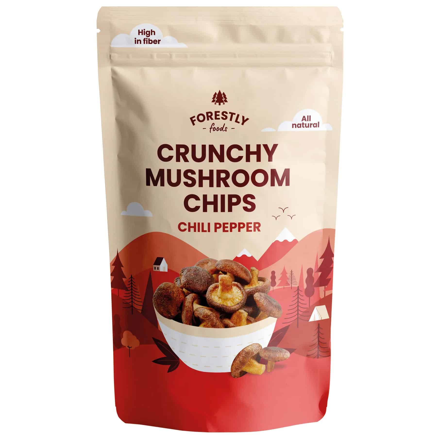 Forestly Foods Chili Mushroom Chips 50g