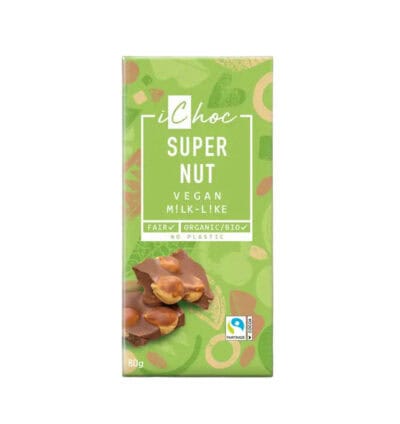 iChoc Luomu Suklaa Super Nut Suklaa 80g