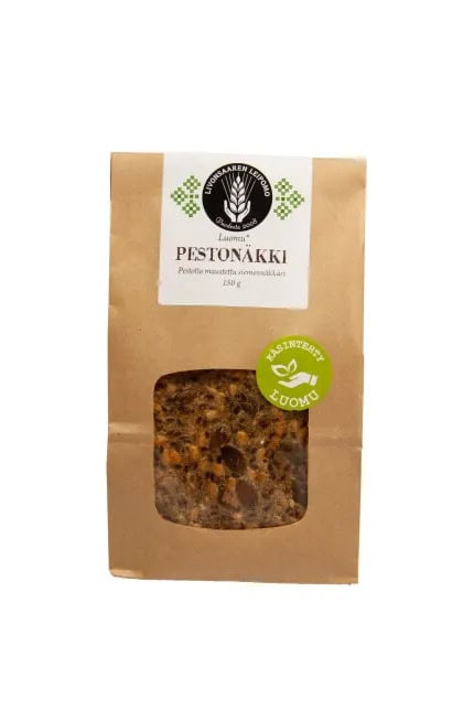 Livonsaaren leipomo Luomu Pestonäkki siemennäkkäri 150g
