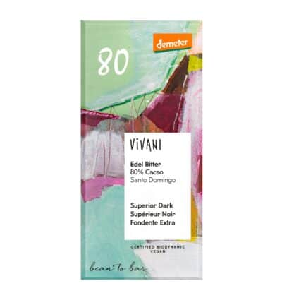 Vivani Luomu Tummasuklaa 80% 90g