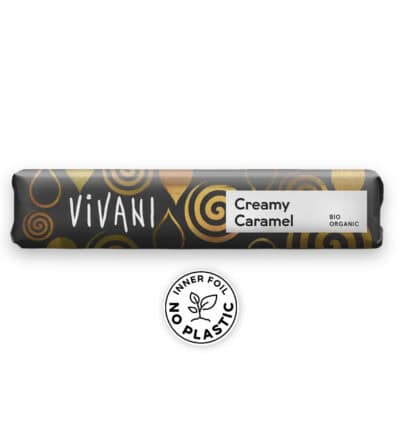 Vivani Luomu Suklaapatukka Creamy Caramel 40g