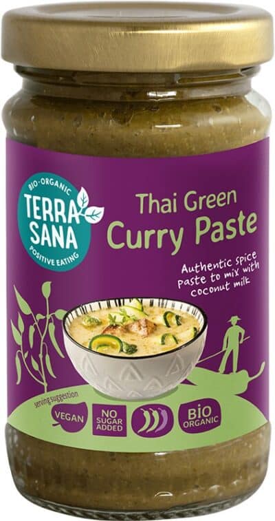 TerraSana Luomu Vihreä Currytahna 120g