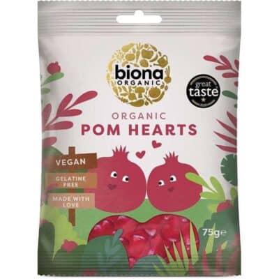 Biona Luomu Pom Hearts Karkit 75g