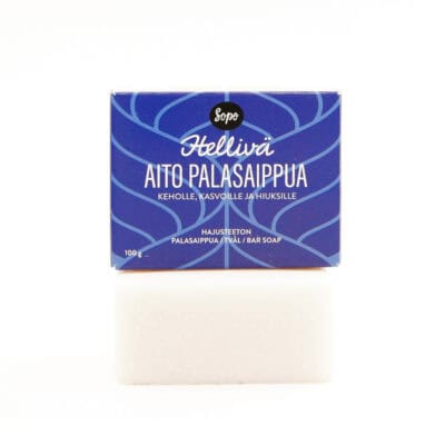 Sopo Hellivä Aito Palasaippua - hajusteeton 100g