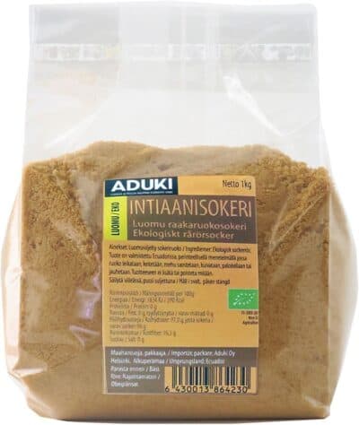 Aduki Luomu Intiaanisokeri 1kg