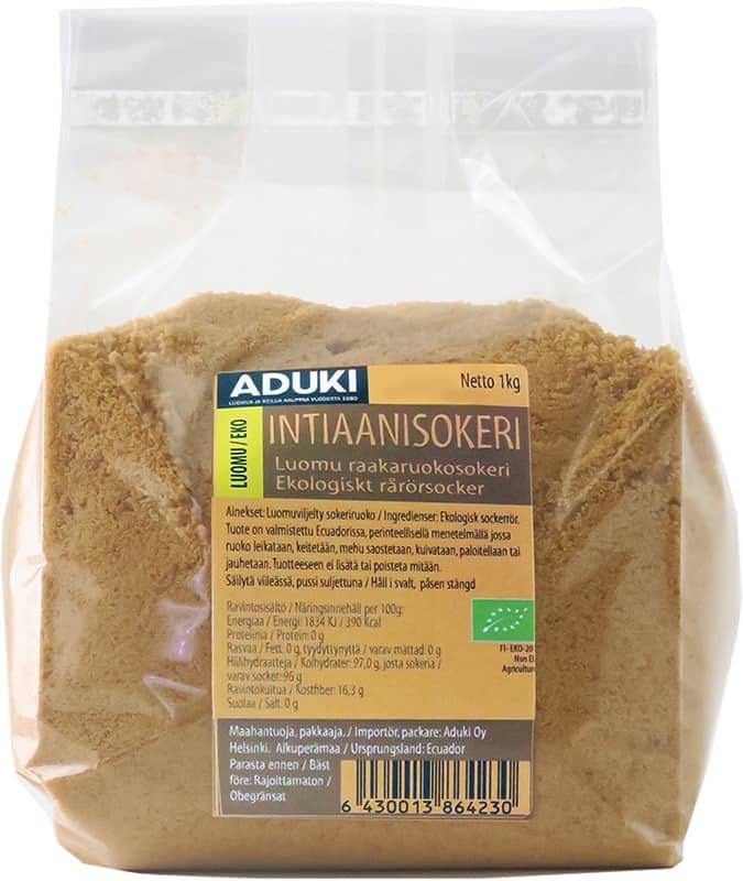 Aduki Luomu Intiaanisokeri 1kg