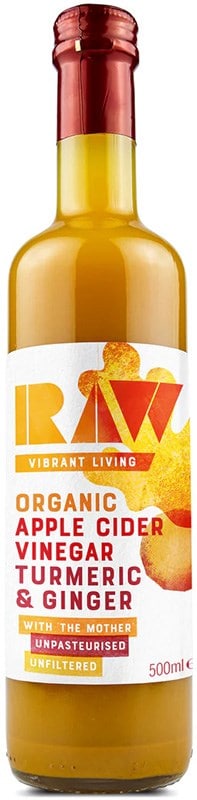 Raw Luomu Omenasiiderietikka Kurkuma & Inkivääri 500ml