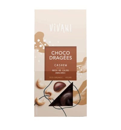 Vivani Luomu Suklaakuorrutetut Cashew-pähkinät 75g