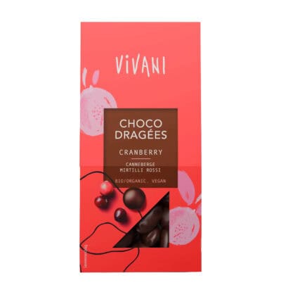 Vivani Luomu Suklaakuorrutetut Karpalot 75g
