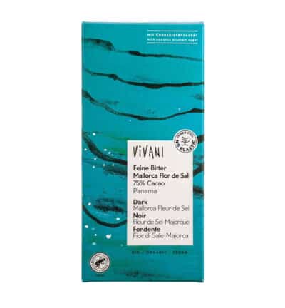 Vivani Luomu Tummasuklaa Mallorca 75% merisuola 80g