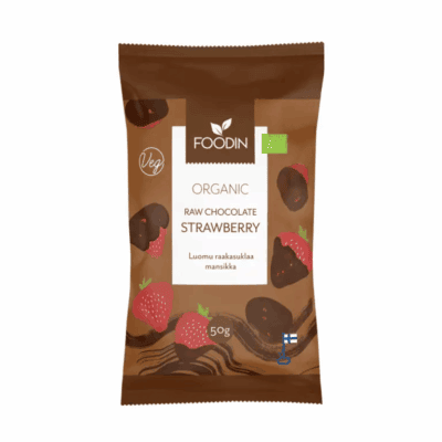 Foodin Luomu Raakasuklaamansikka 50g