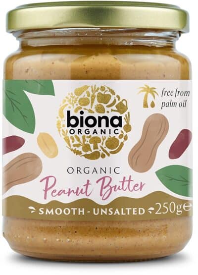 Biona Luomu Maapähkinävoi Smooth suolaton 250g