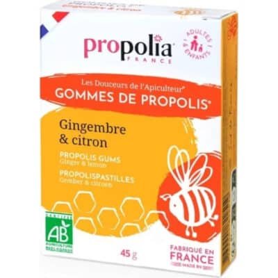 Propolia Luomu Propolispastillit Inkivääri & Sitruuna 45g