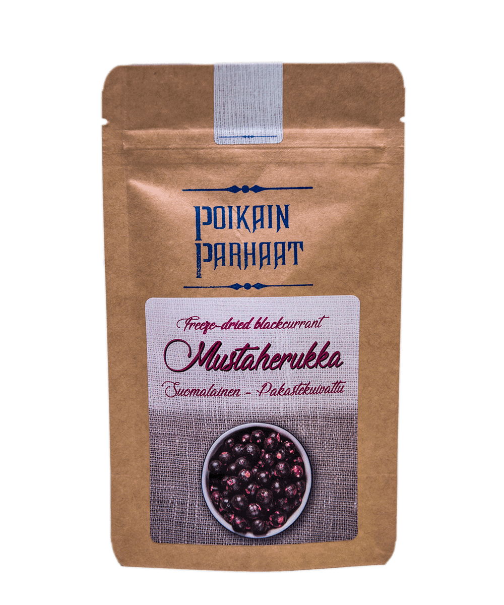 Poikain Parhaat Pakastekuivattu Mustaherukka 15g