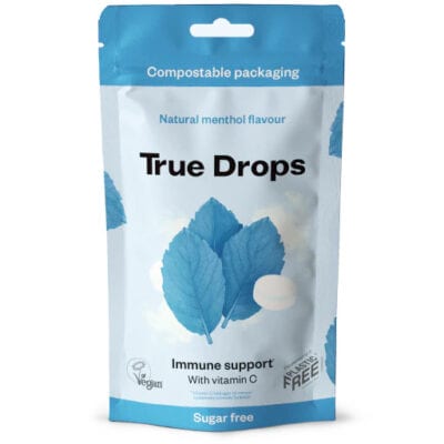 True Drops Kurkkupastilli Mentoli 70g