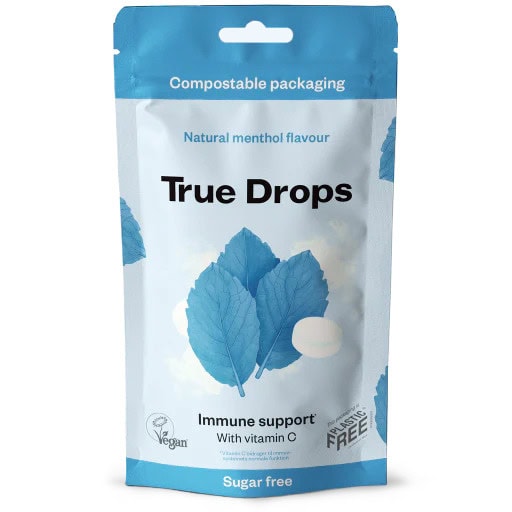 True Drops Kurkkupastilli Mentoli 70g