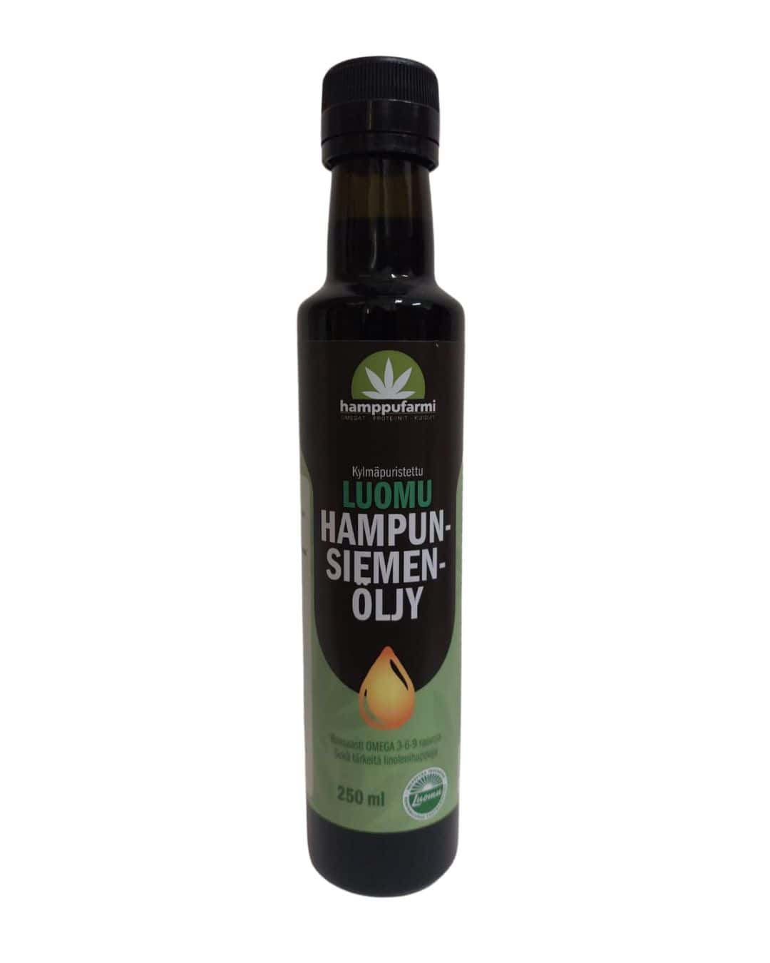 Hamppufarmi Luomu Hampunsiemenöljy 250ml