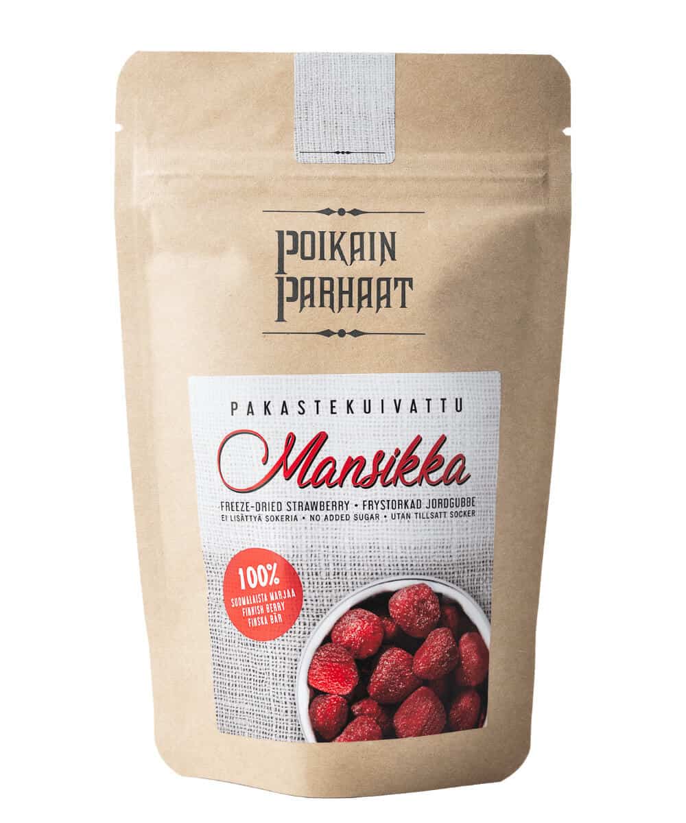 Poikain Parhaat Pakastekuivattu Mansikka 10g