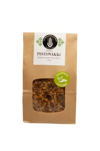 Livonsaaren leipomo Luomu Pestonäkki siemennäkkäri 150g