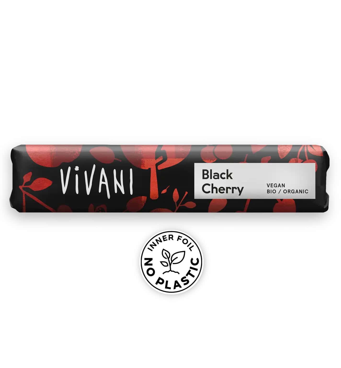 Vivani Luomu Suklaapatukka Black Cherry 35g