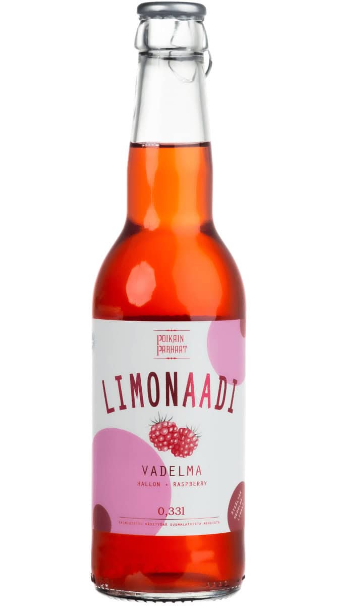 Poikain Parhaat Limonaadi Vadelma 330ml