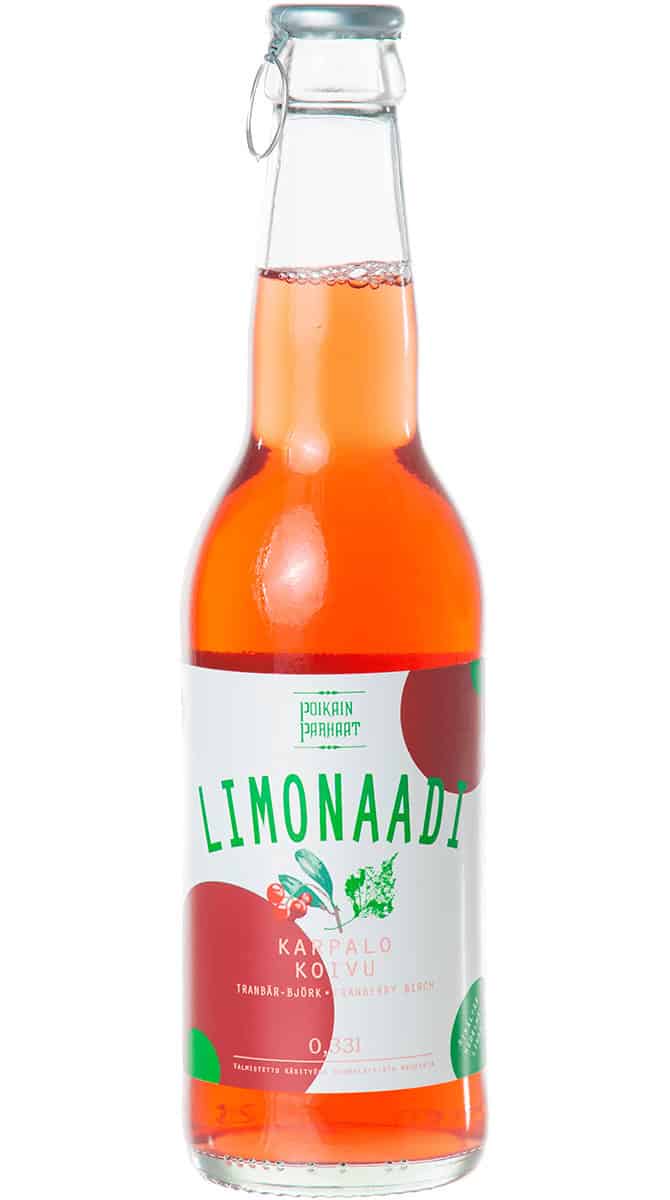Poikain Parhaat Limonaadi Karpalo & Koivu 330ml