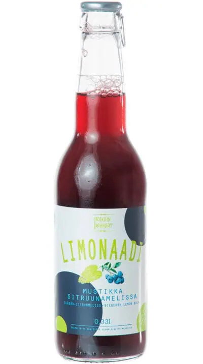 Poikain Parhaat Limonaadi Mustikka & Sitruunamelissa 330ml