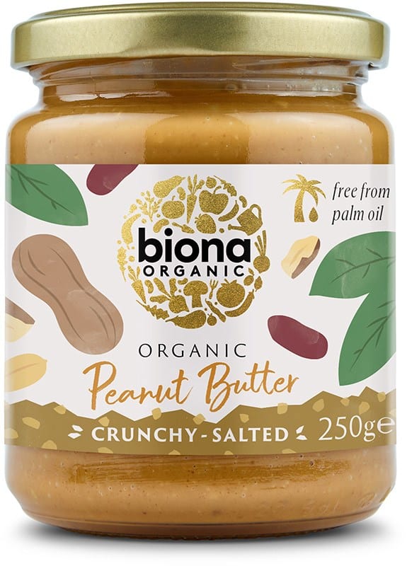 Biona Luomu Maapähkinävoi Crunchy 250g