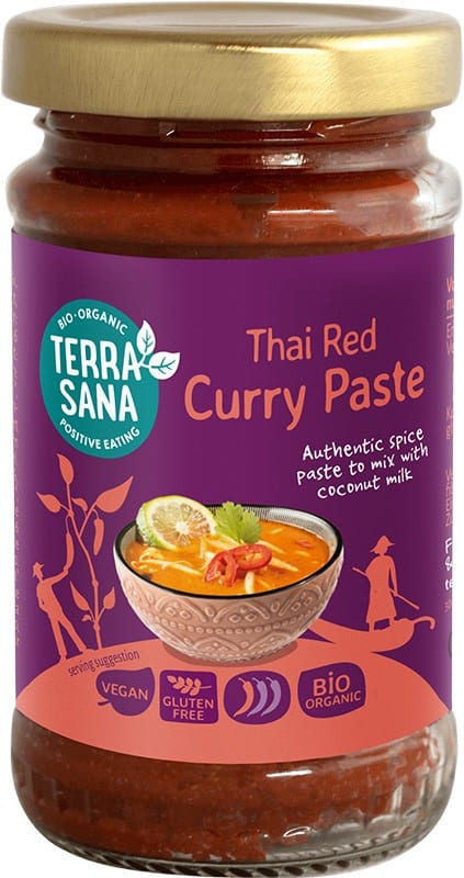 TerraSana Luomu Punainen Currytahna 120g