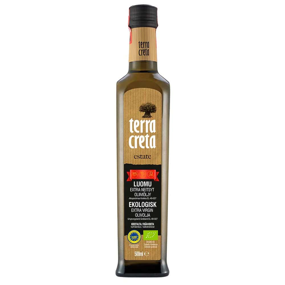 Terra Creta Luomu Extra Neitsyt Oliiviöljy 500ml