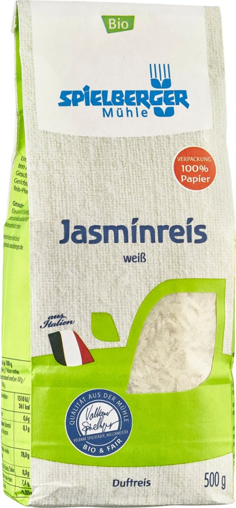 Spielberger Luomu vaalea Jasminriisi 500g
