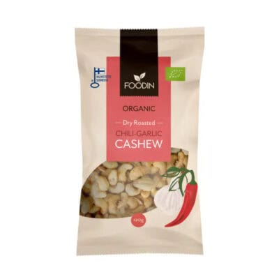 Foodin Luomu Chili Garlic Cashew 120g