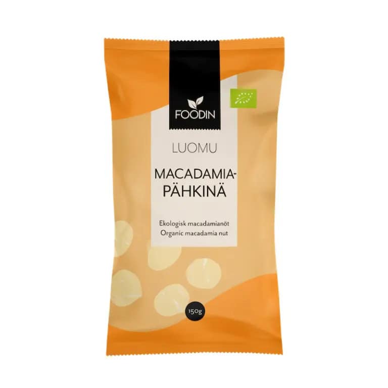 Foodin Luomu Macadamiapähkinä 150g