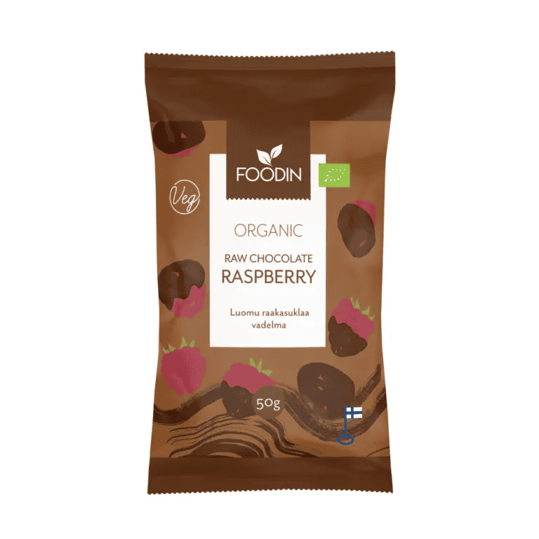 Foodin Luomu Raakasuklaavadelma 50g