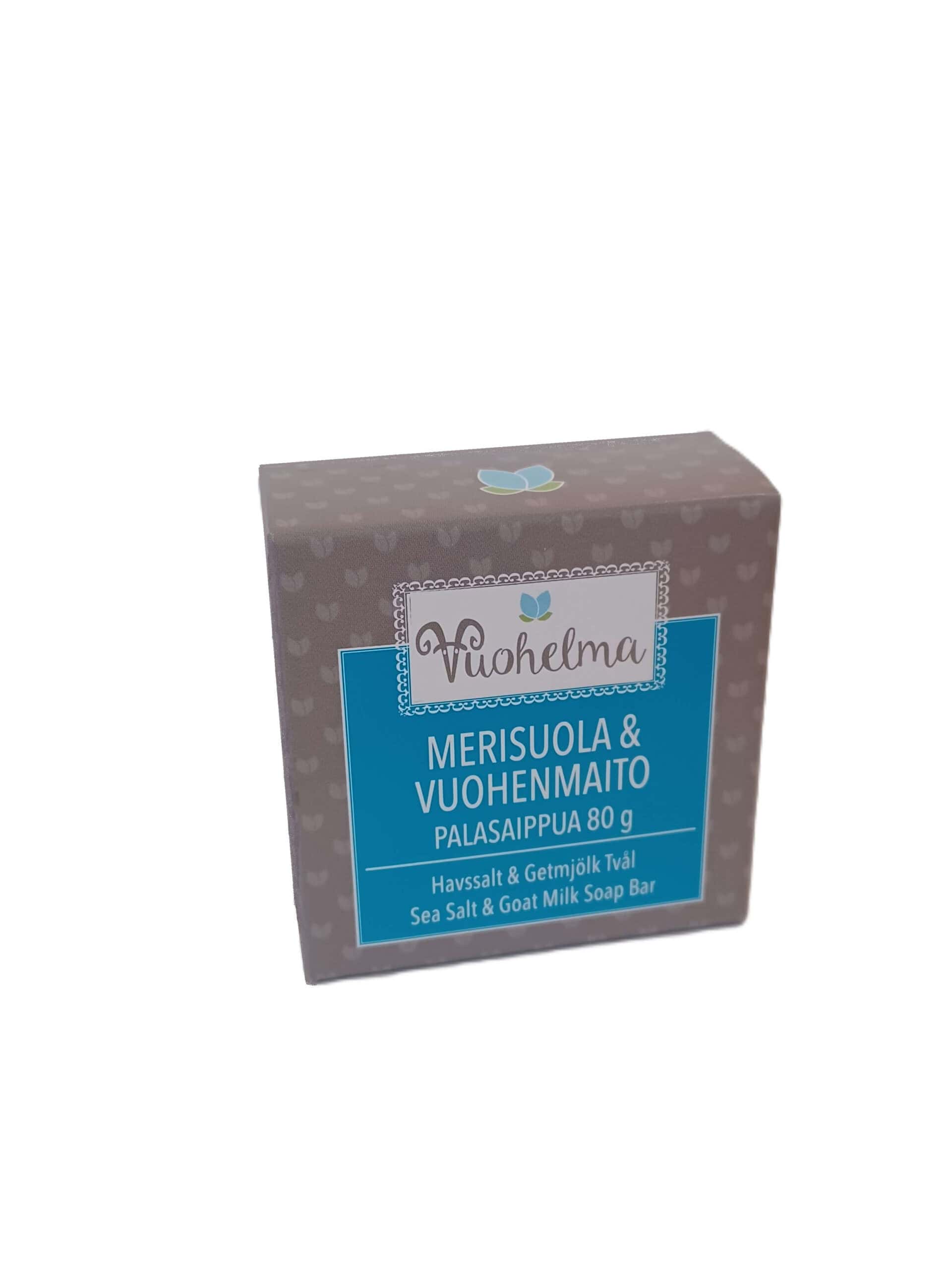 Vuohelma Merisuola & Vuohenmaito Palasaippua 80g