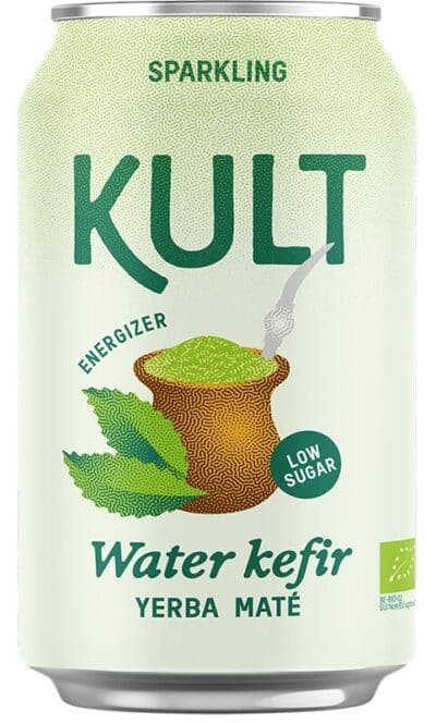 Kult Luomu Vesikefiirijuoma Yerba mate 33cl
