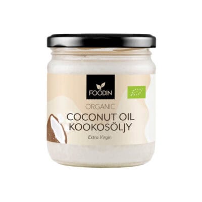Foodin Luomu Neitsytkookosöljy kylmäpuristettu 400ml